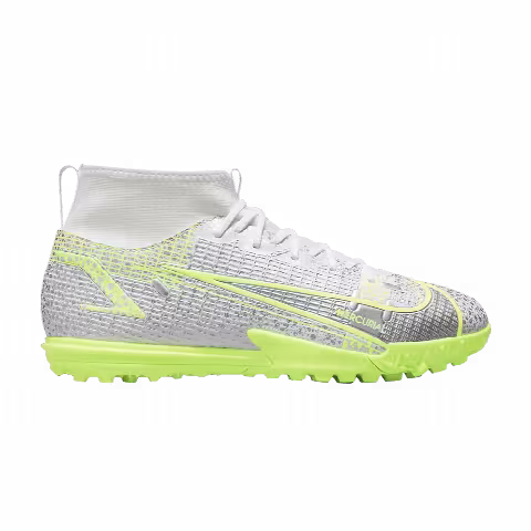 Nike Mercurial Superfly 8 Academy TF GS 'Metallic Silver Volt'