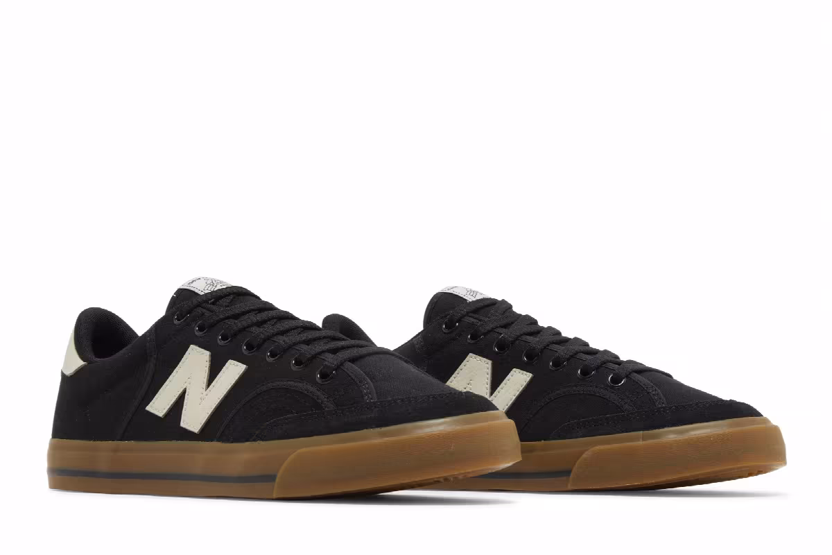 New Balance Numeric 212 Pro Court Black Timberwolf Gum, view 9