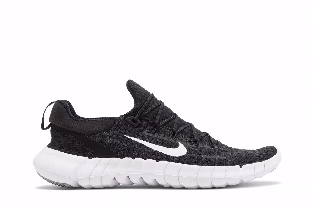 Nike Free Run 5.0 Black White, view 2