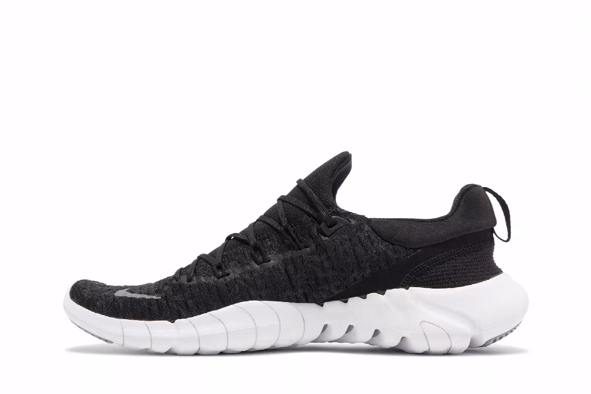 Nike Free Run 5.0 Black White, view 4