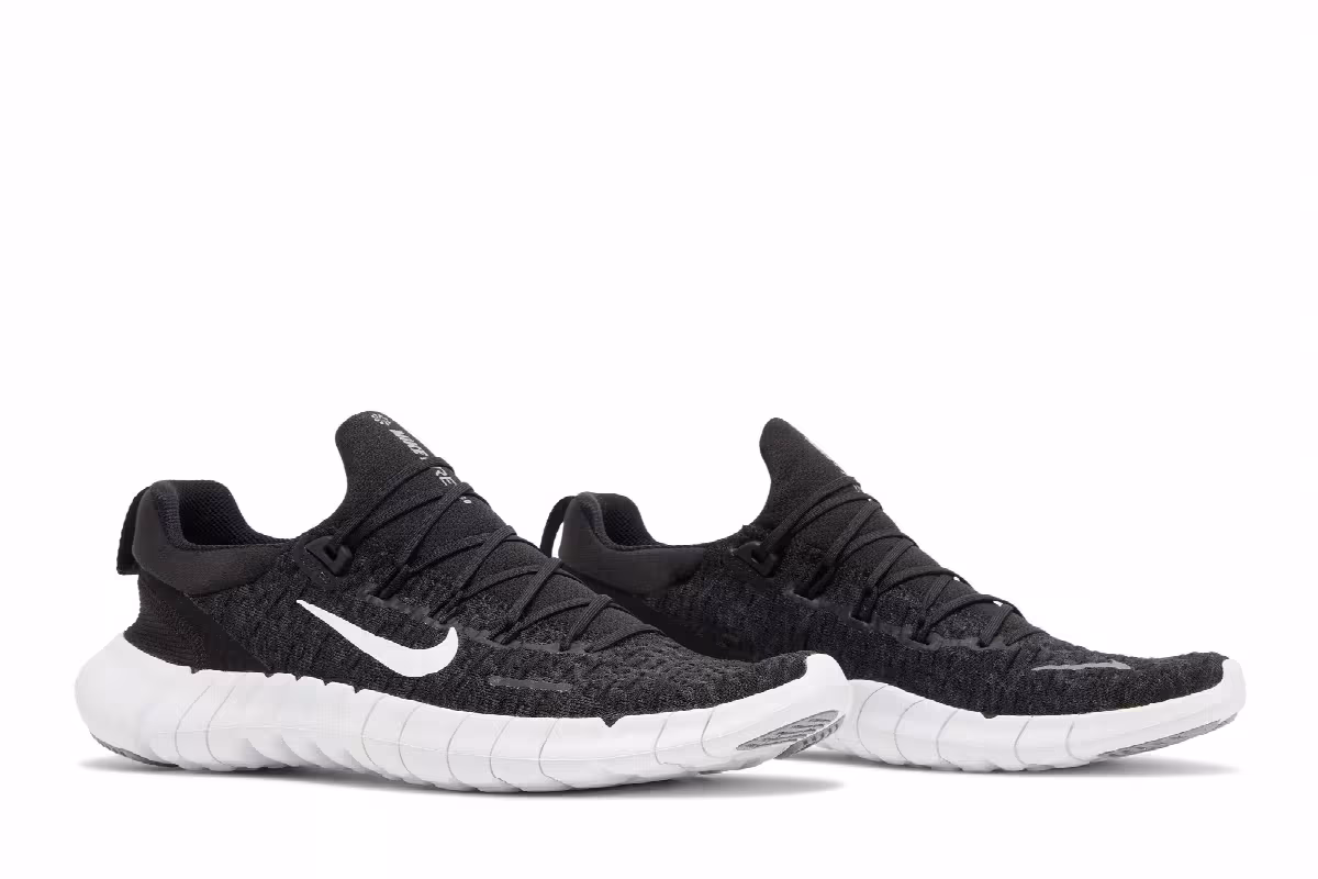 Nike Free Run 5.0 Black White, view 9