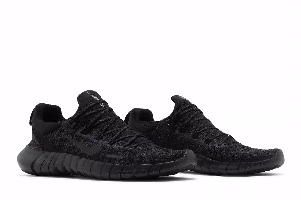 Nike Free Run 5.0 Black Off Noir, view 9