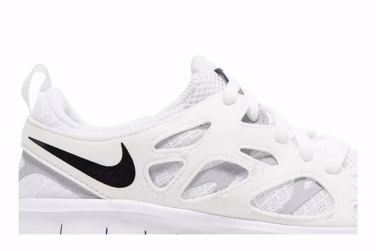 Nike Free Run 2 GS White Black, view 3