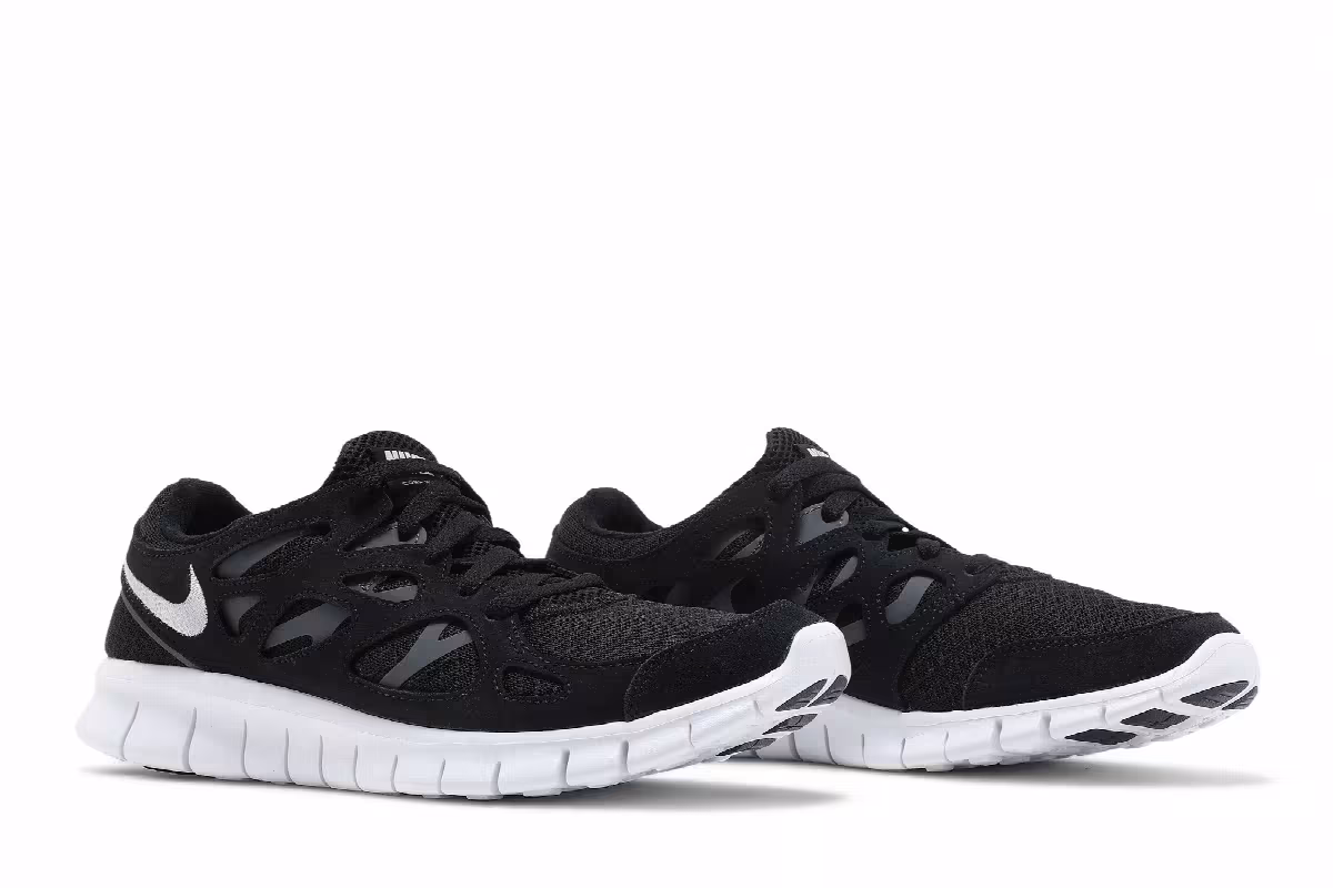 Nike Free Run 2 Black White, view 9