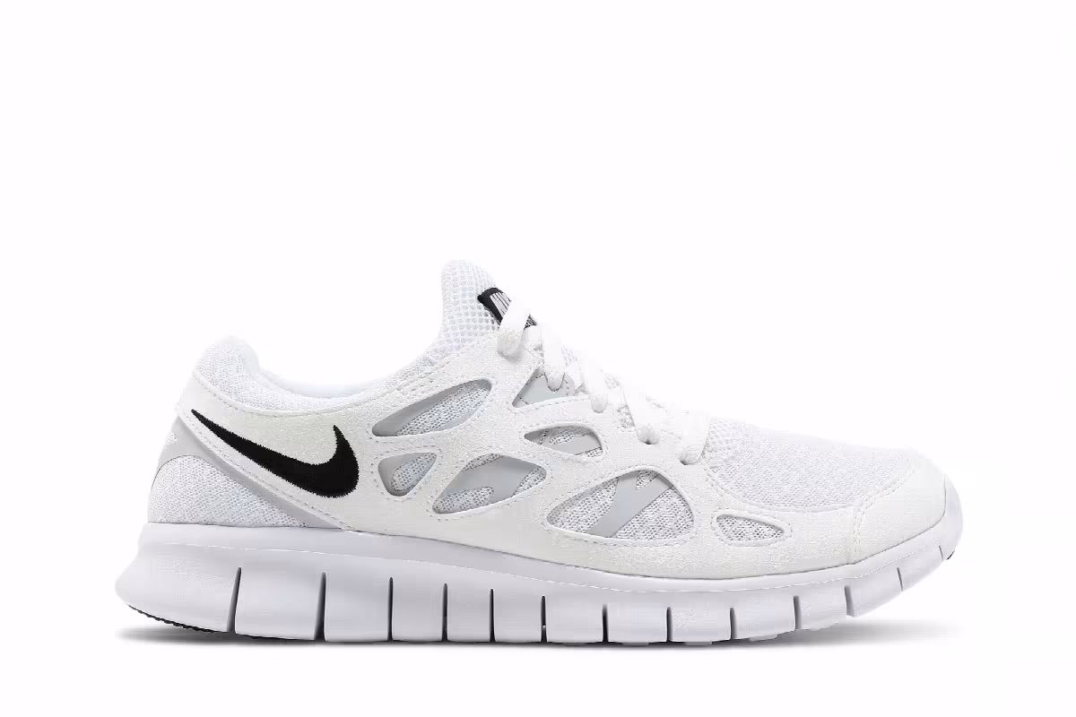 Nike Free Run 2 White Black, view 2
