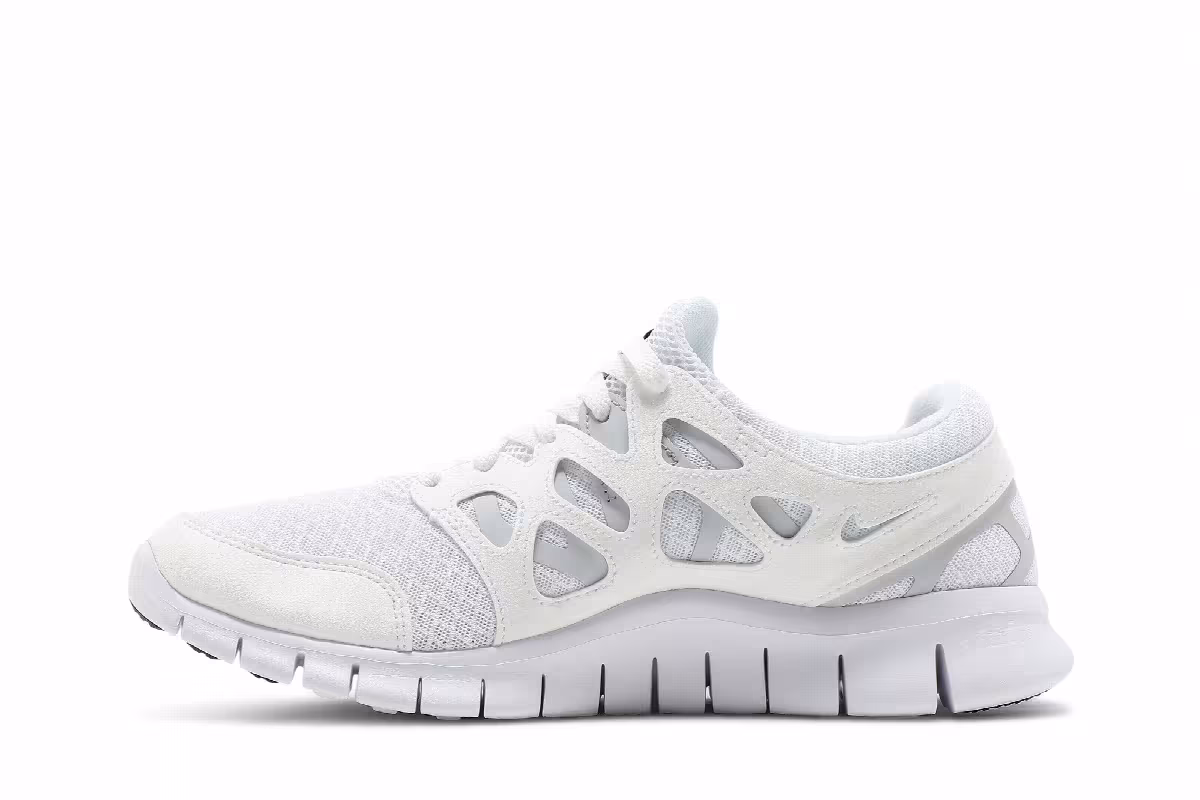 Nike Free Run 2 White Black, view 4
