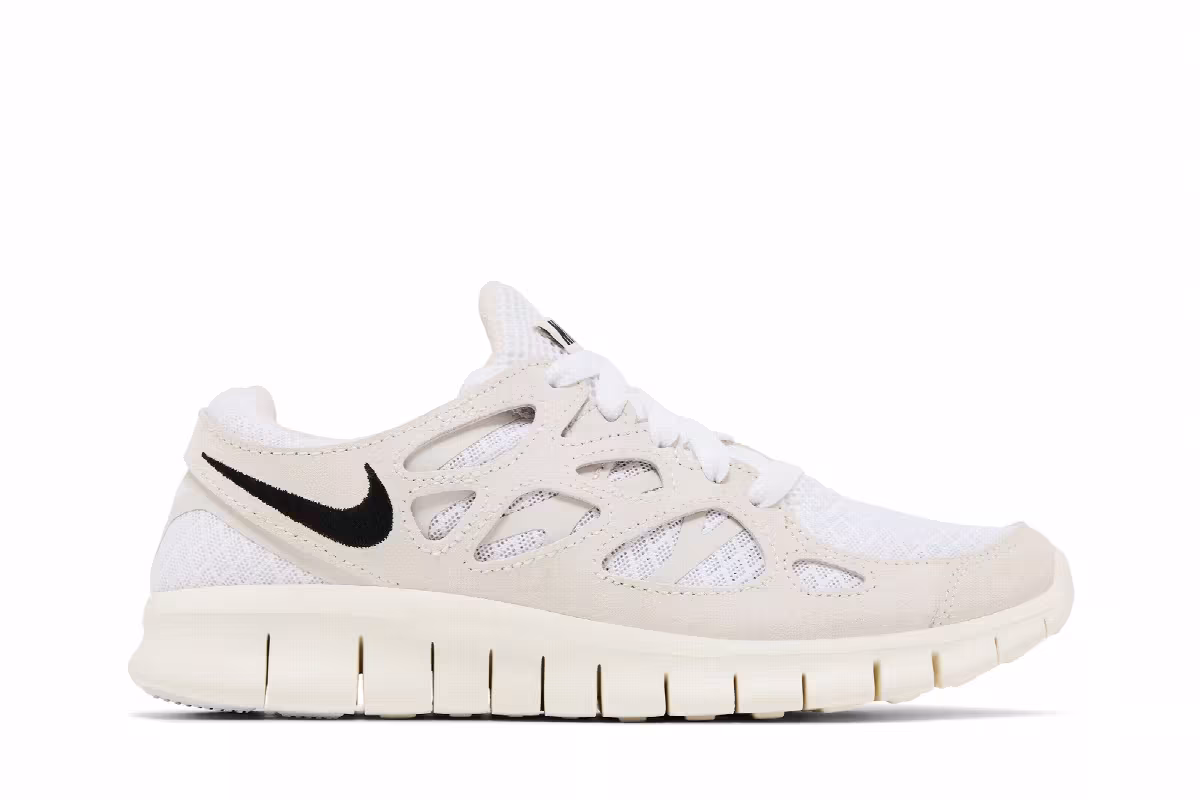 Nike Women's Free Run 2 White Light Bone, view 2