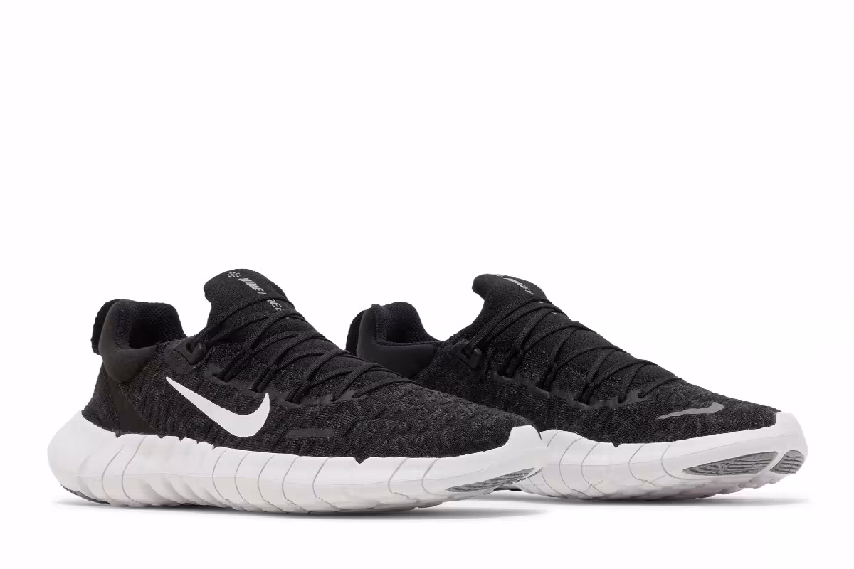 Nike Women's Free Run 5.0 Next Nature Black White, view 9