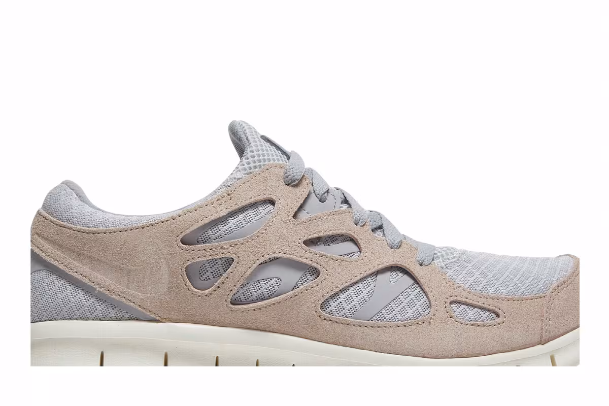 Nike Free Run 2 Wolf Grey Fossil Stone, view 3
