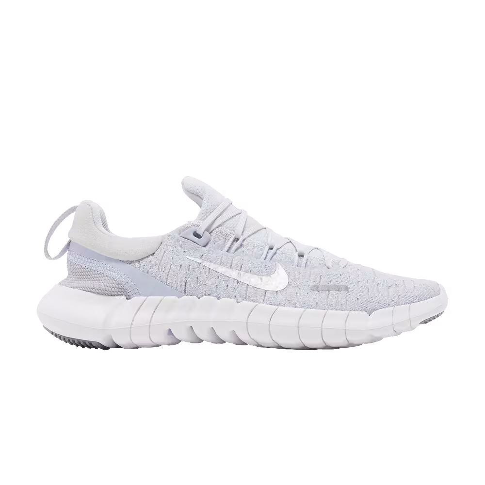 Nike Women's Free Run 5.0 Pure Platinum Metallic Silver