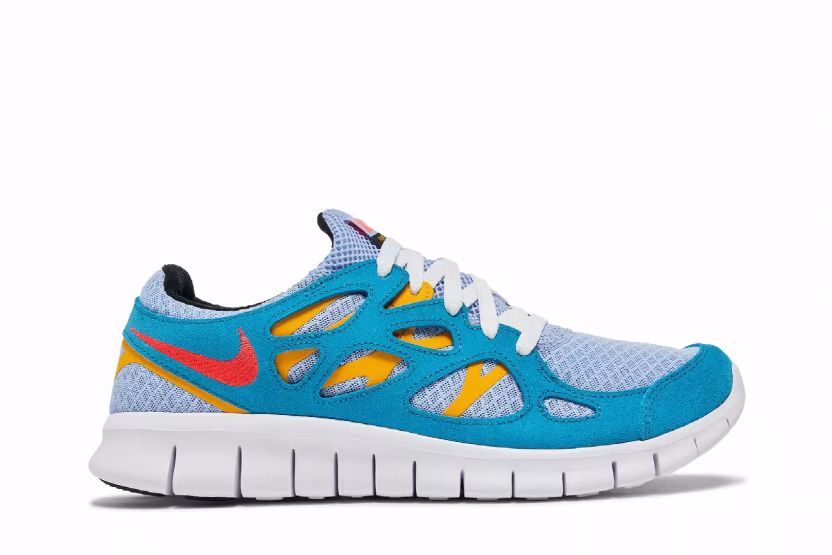 Nike Free Run 2 Cyber Teal Aluminum, view 2