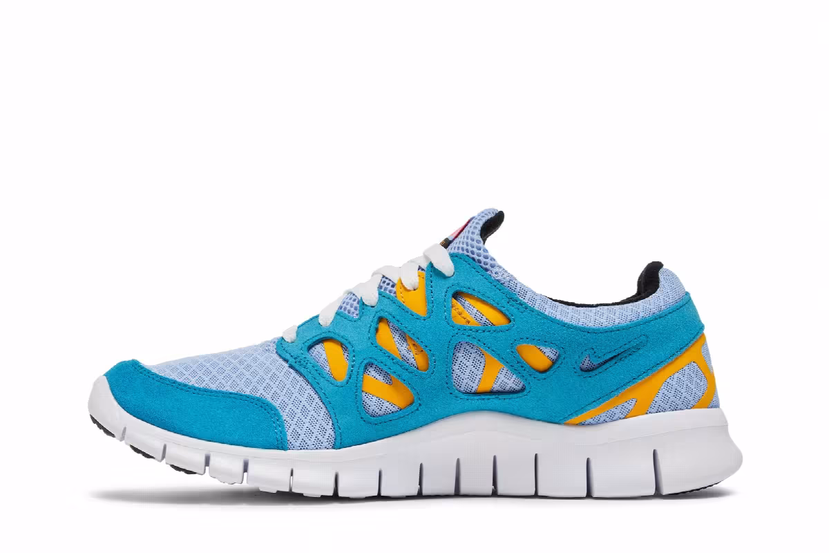 Nike Free Run 2 Cyber Teal Aluminum, view 4