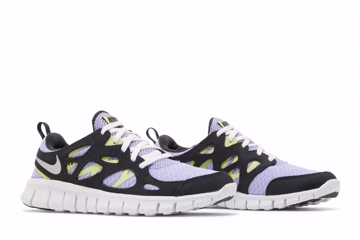 Nike Free Run 2 GS Purple Pulse Light Lemon Twist, view 9