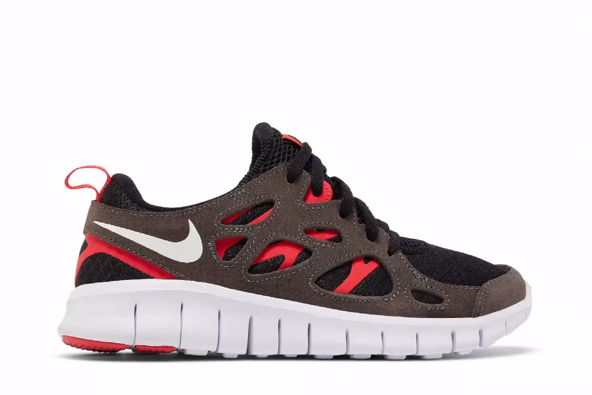 Nike Free Run 2 GS Black Siren Red, view 2