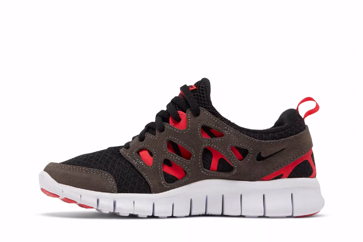 Nike Free Run 2 GS Black Siren Red, view 4