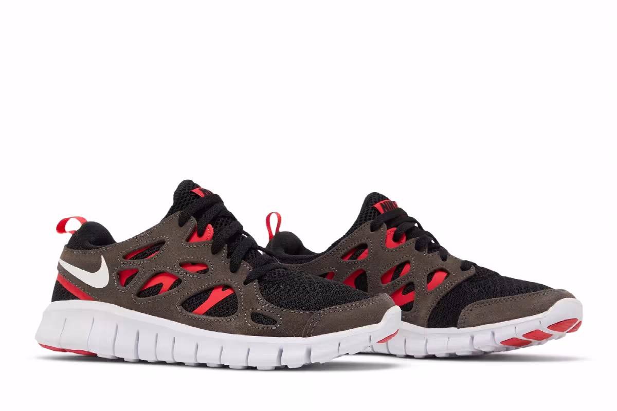 Nike Free Run 2 GS Black Siren Red, view 9