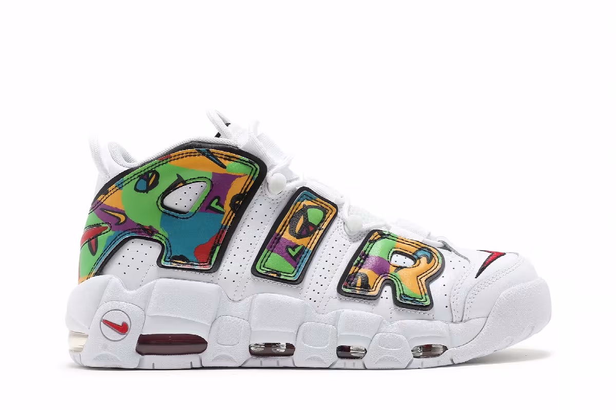 Nike Air More Uptempo Peace, Love, Basketball, view 2
