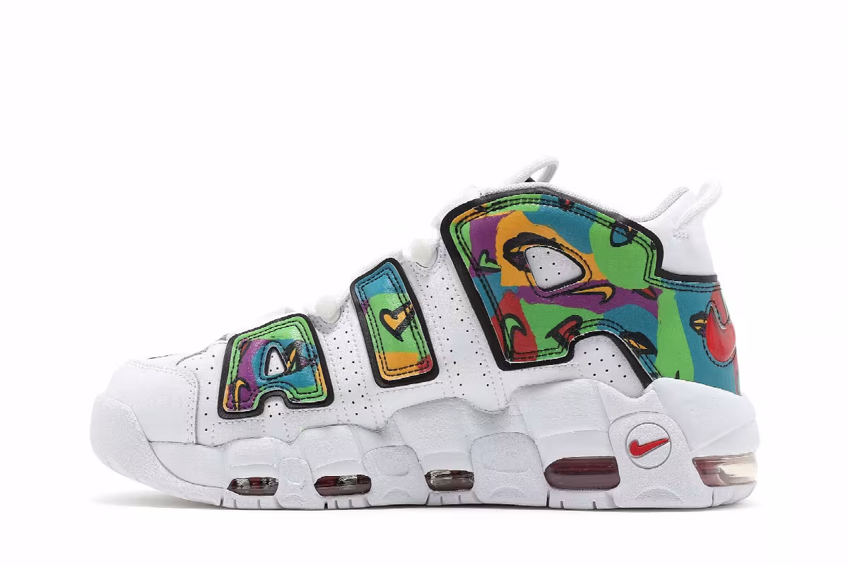 Nike Air More Uptempo Peace, Love, Basketball, view 4