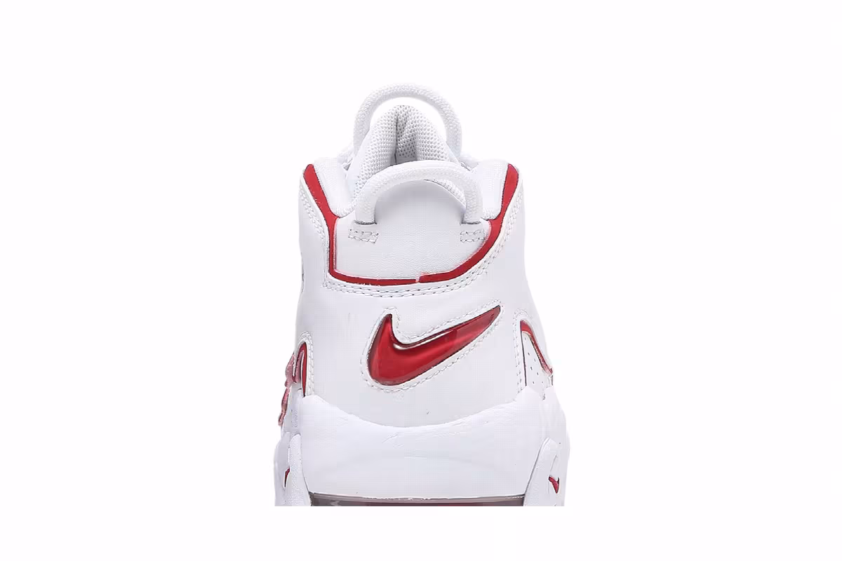 Nike Air More Uptempo GS White Varsity Red 2021, view 8