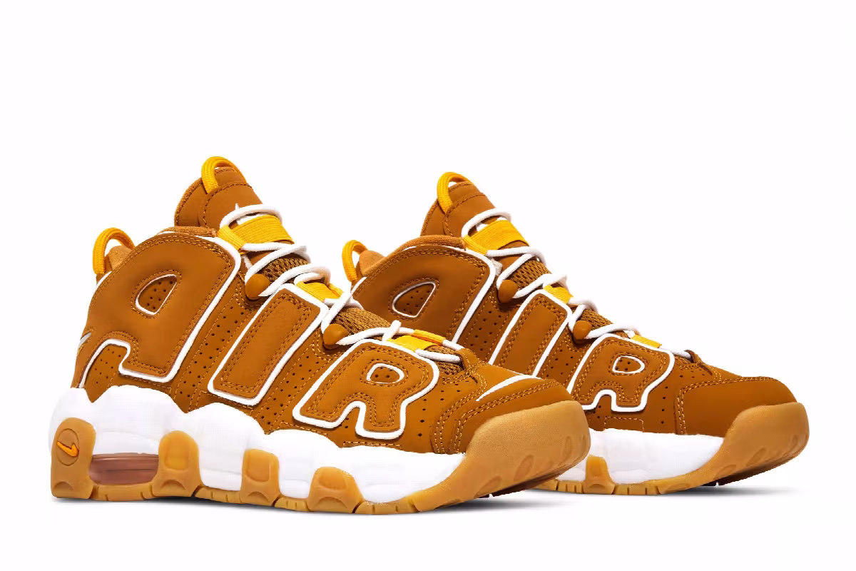 Nike Air More Uptempo GS Wheat, view 9