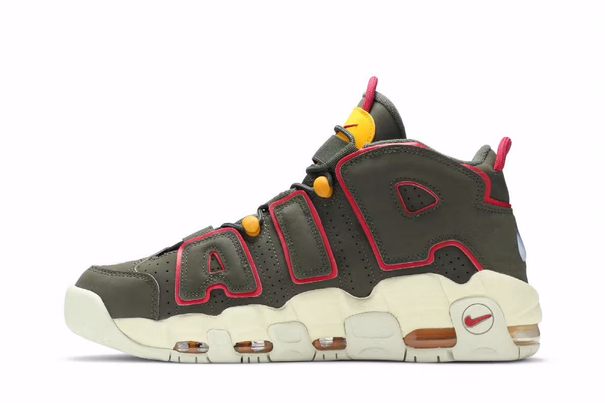 Nike Air More Uptempo Cargo Khaki, view 4