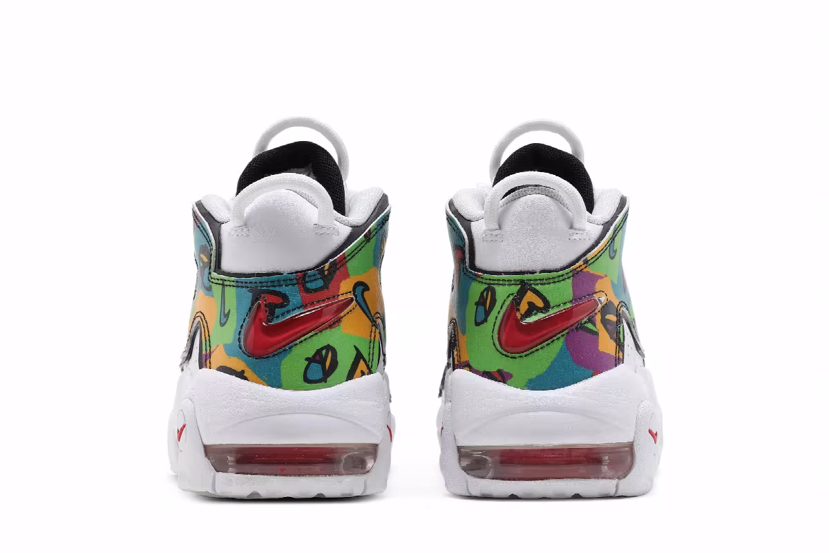 Nike Air More Uptempo GS Peace, Love, Basketball, view 7