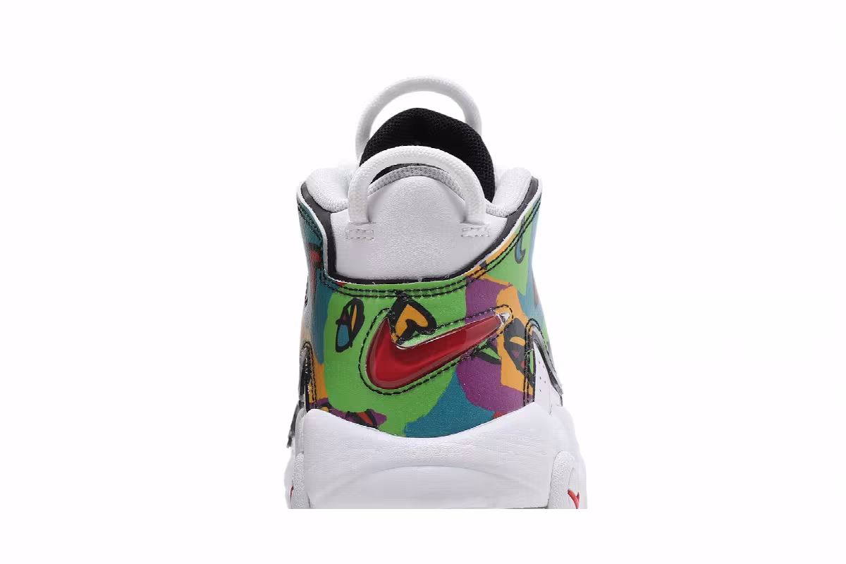 Nike Air More Uptempo GS Peace, Love, Basketball, view 8