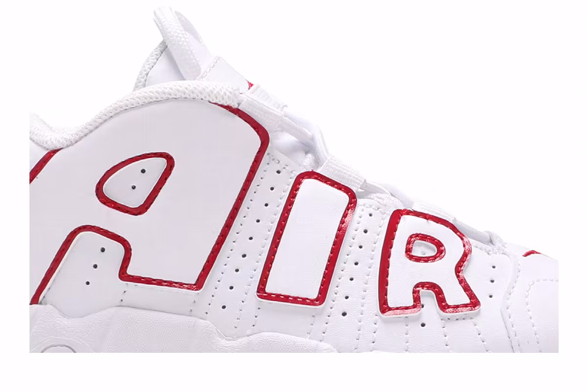 Nike Air More Uptempo TD White Varsity Red 2021, view 3