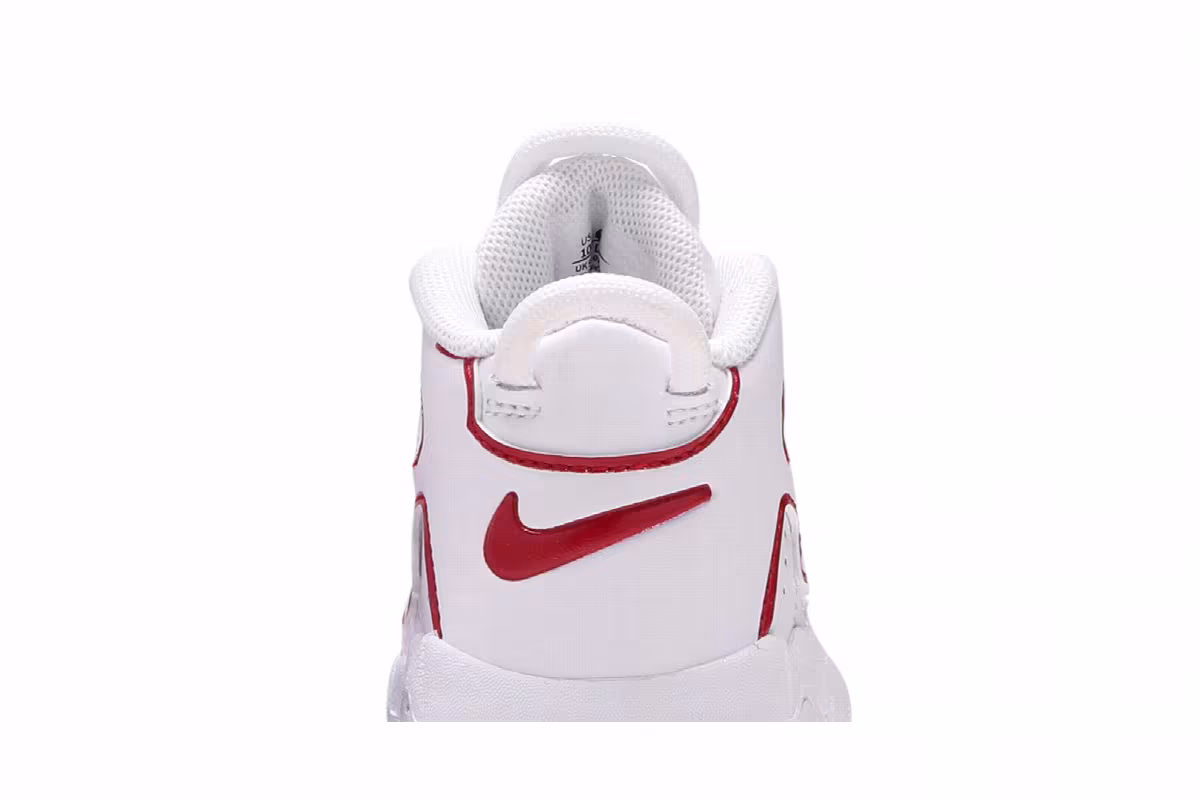 Nike Air More Uptempo TD White Varsity Red 2021, view 8