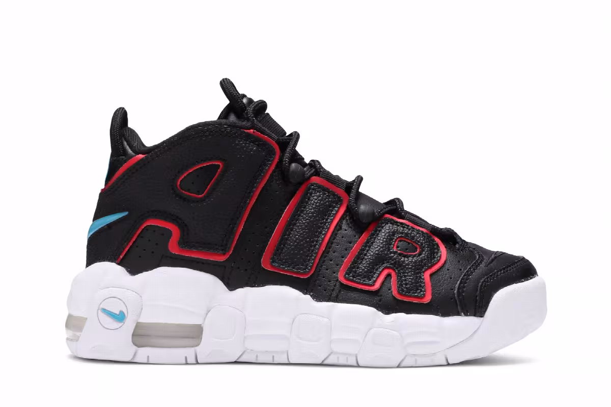 Nike Air More Uptempo GS Bred, view 2