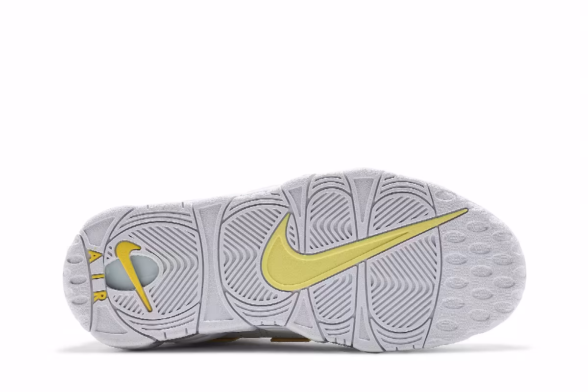 Nike Women's Air More Uptempo Light Citron, view 5