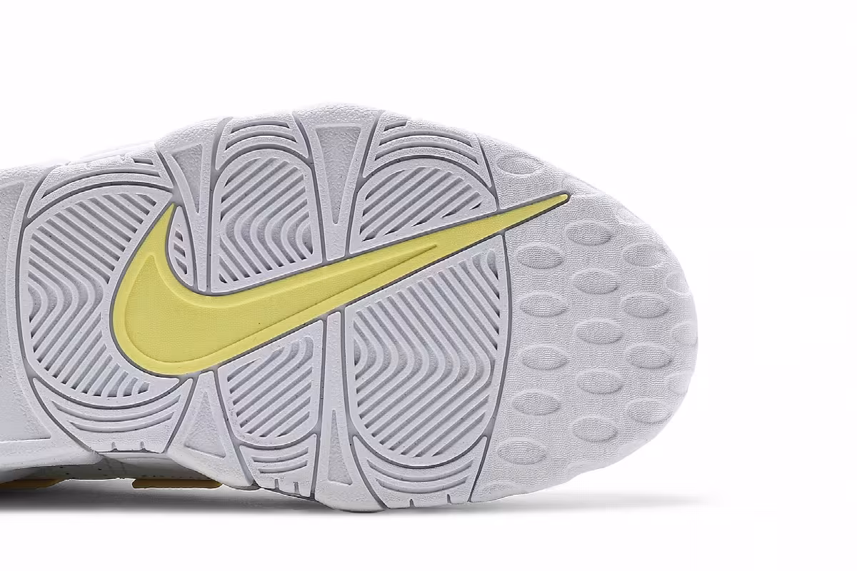 Nike Women's Air More Uptempo Light Citron, view 6