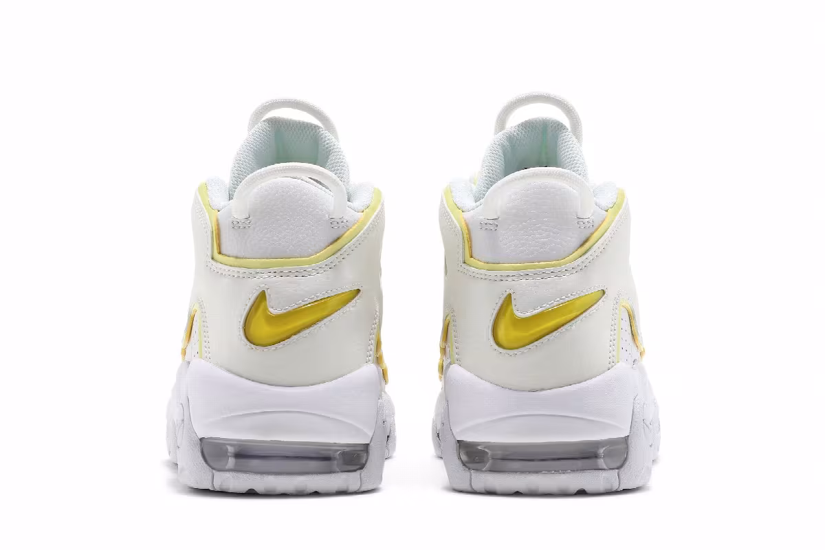Nike Women's Air More Uptempo Light Citron, view 7