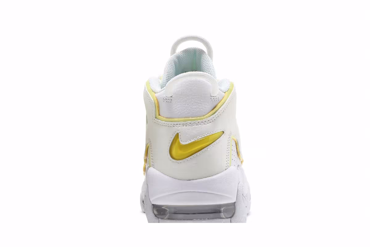 Nike Women's Air More Uptempo Light Citron, view 8
