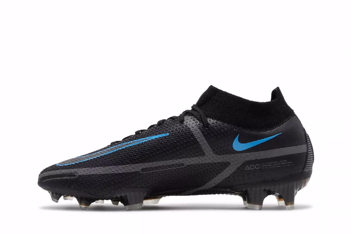 Nike Phantom GT2 DF Elite FG Black Iron Grey, view 4