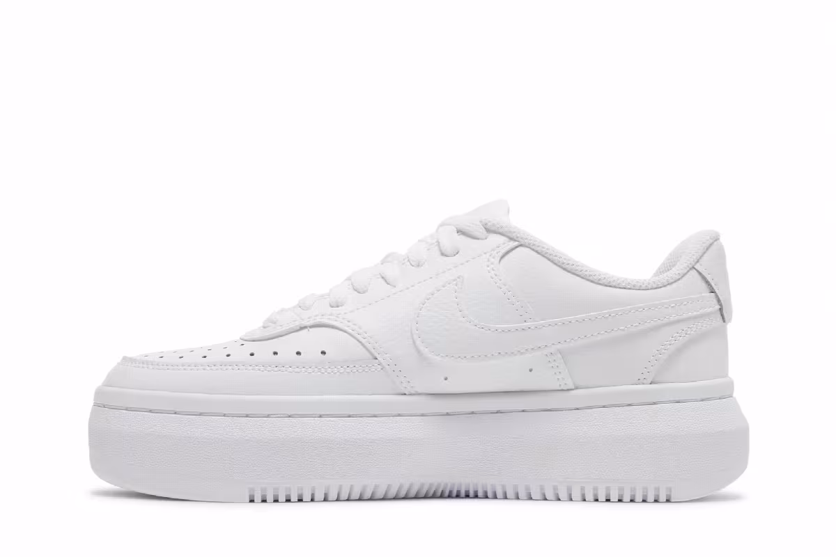 Nike Women's Court Vision Alta Triple White, view 4