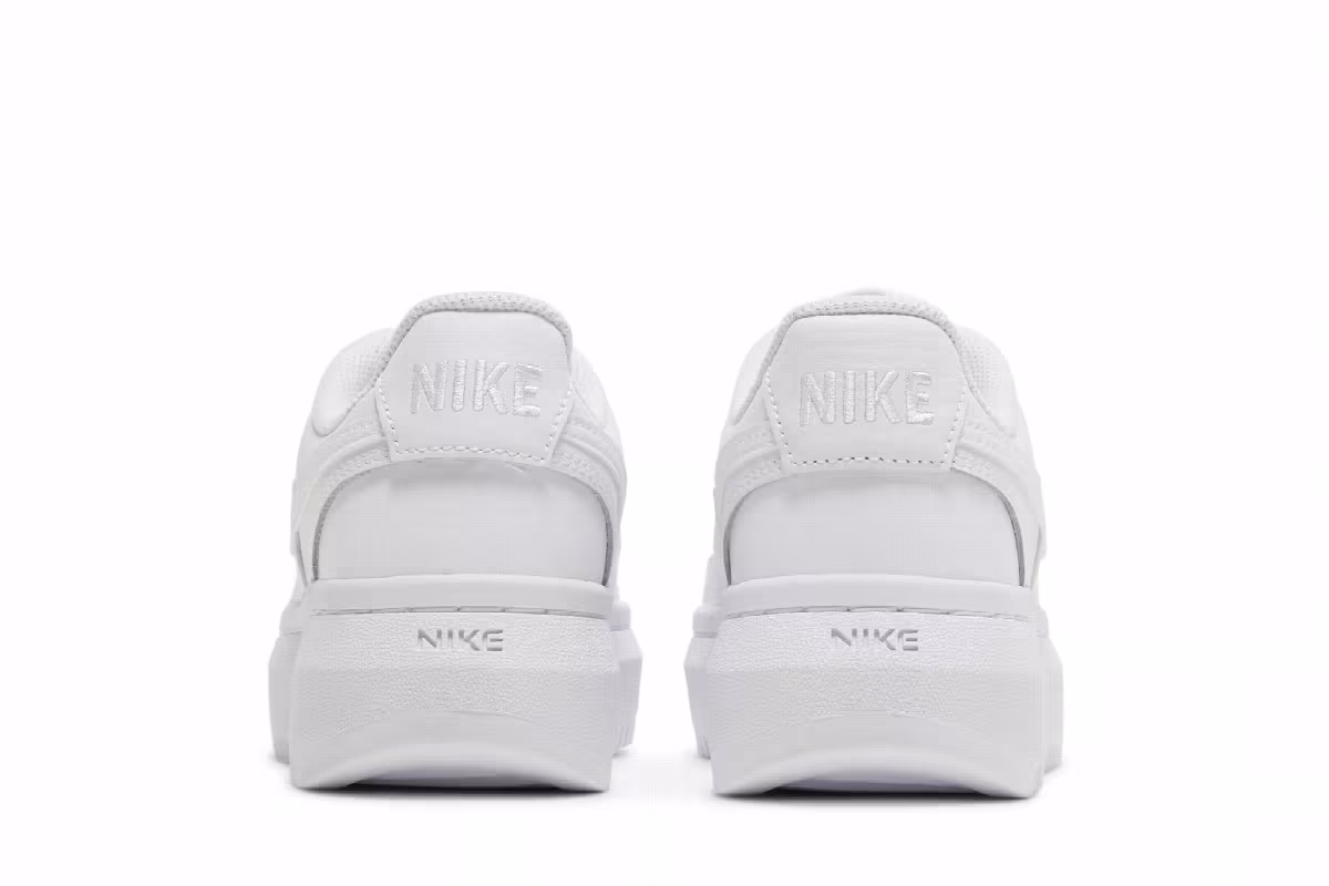 Nike Women's Court Vision Alta Triple White, view 7