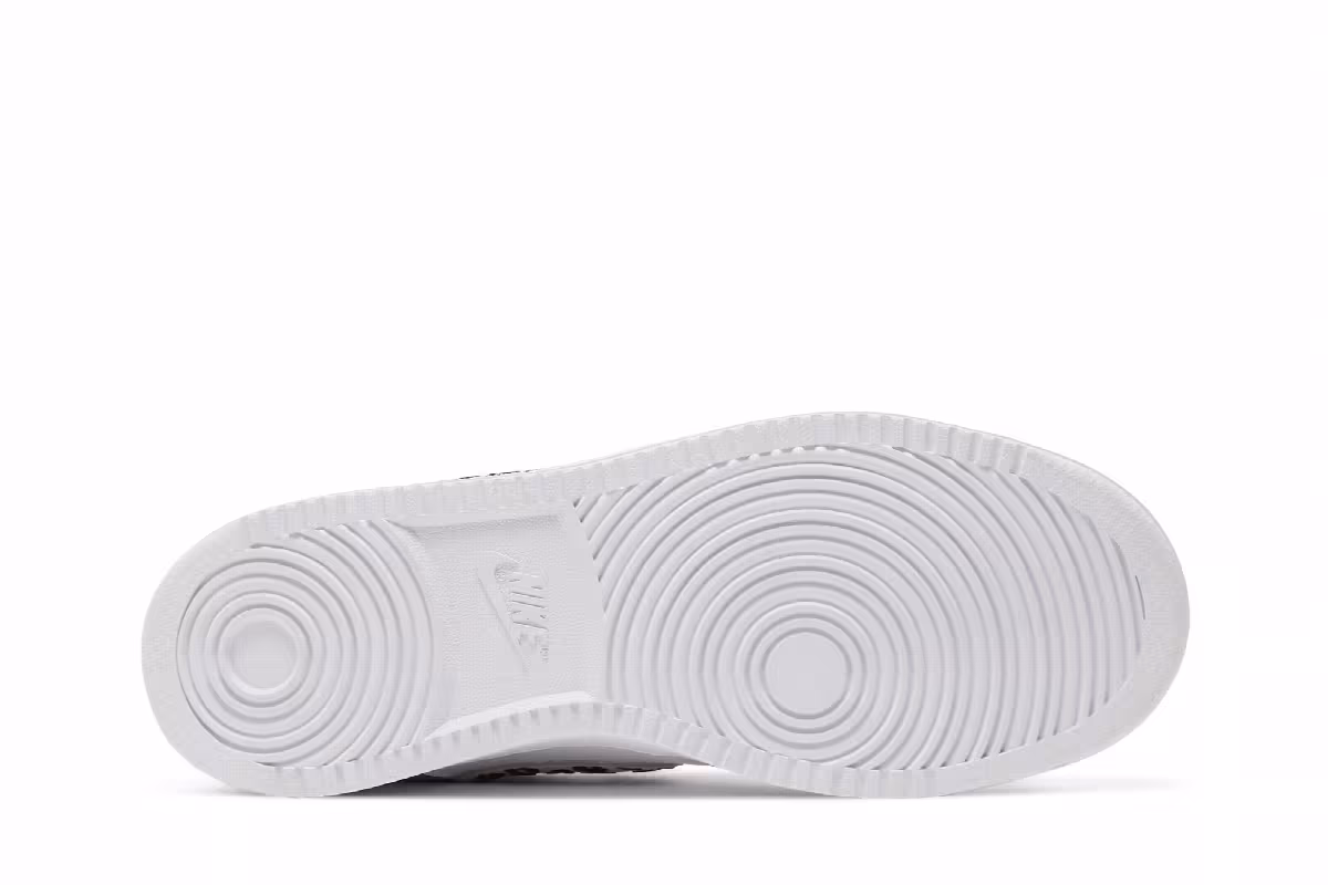 Nike Women's Court Vision Low Leopard Swoosh - White, view 5