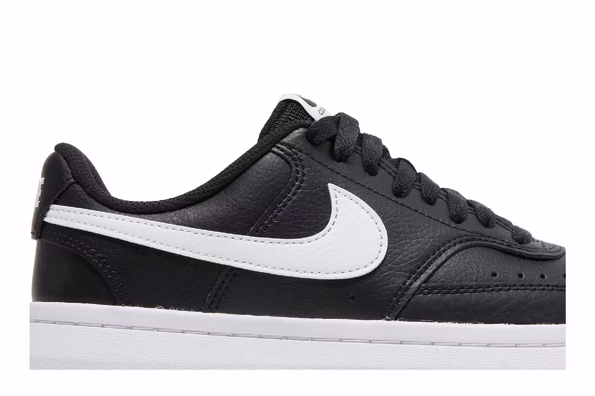 Nike Women's Court Vision Alta Black White, view 3