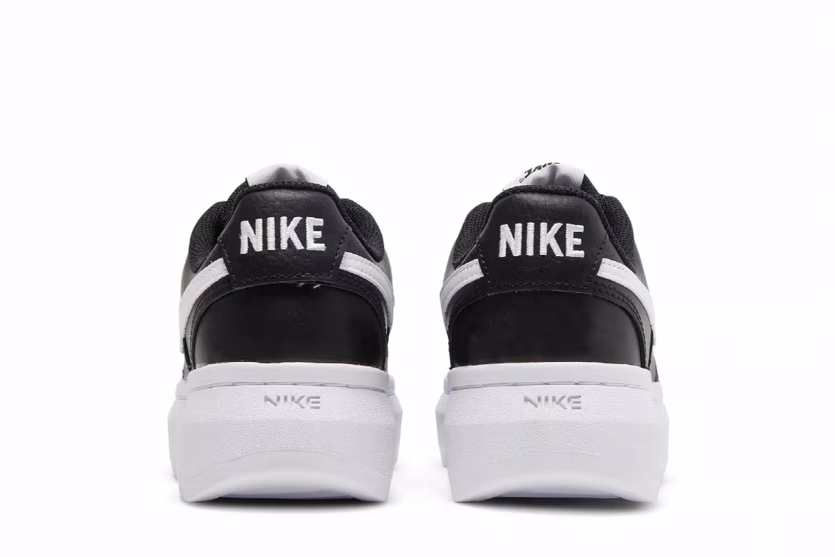 Nike Women's Court Vision Alta Black White, view 7