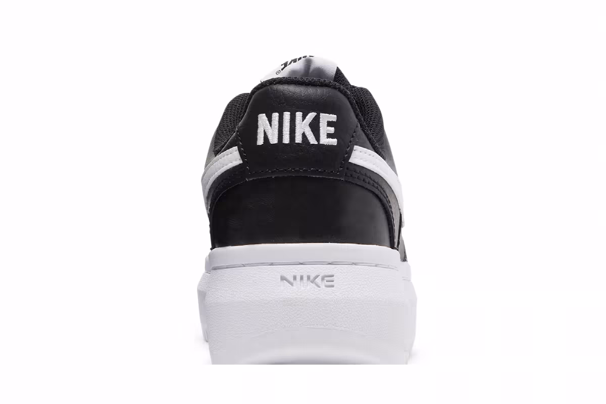 Nike Women's Court Vision Alta Black White, view 8