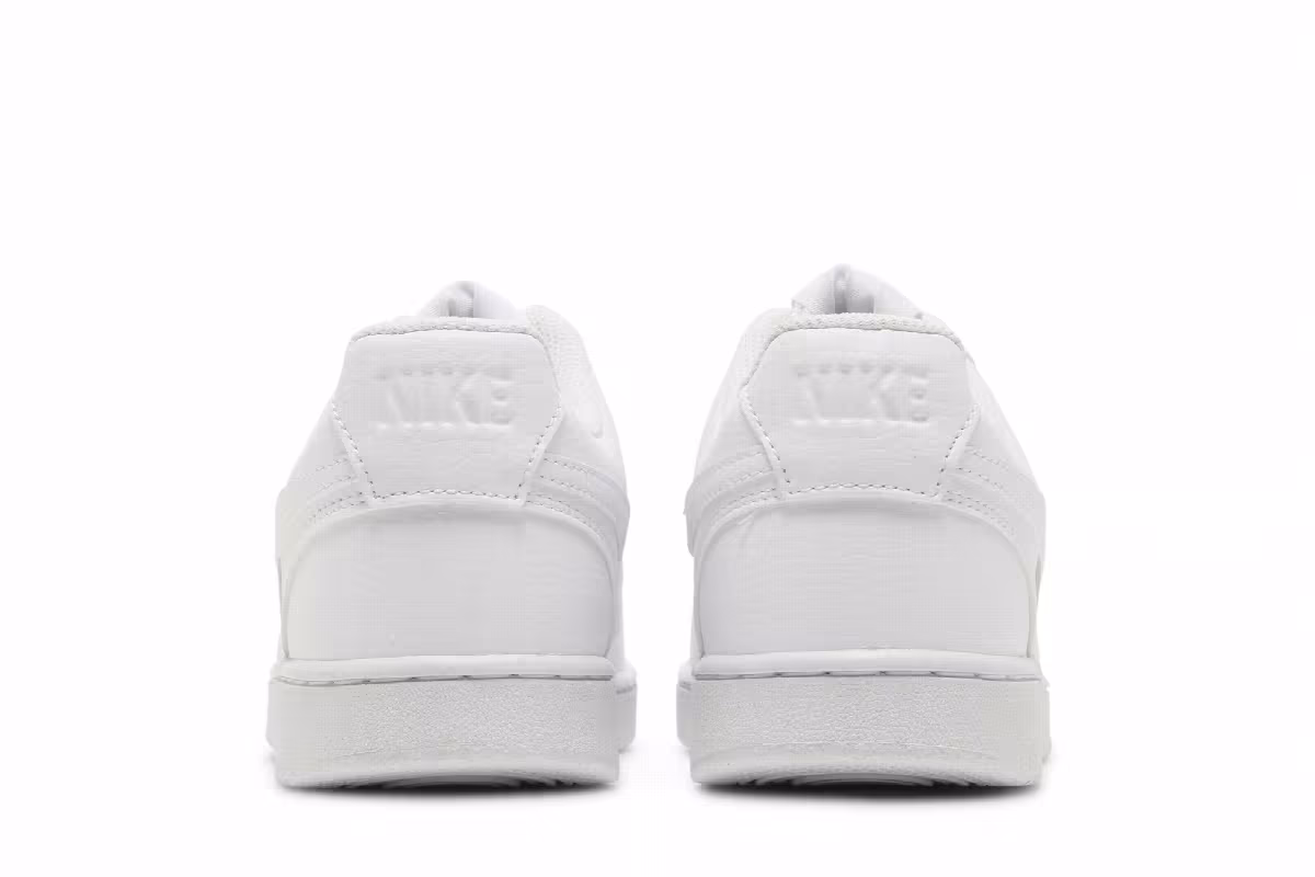 Nike Women's Court Vision Low Next Nature Triple White, view 7