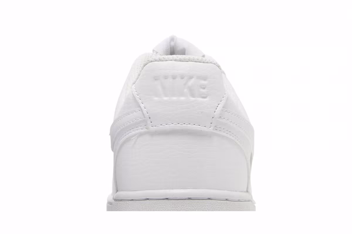 Nike Women's Court Vision Low Next Nature Triple White, view 8