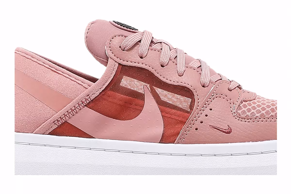 Nike Women's Court Vision Alta TXT Rust Pink, view 3