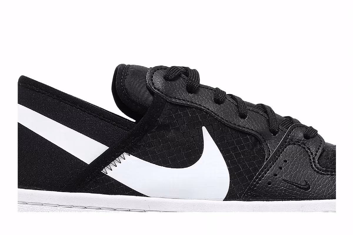 Nike Women's Court Vision Alta TXT Black White, view 3