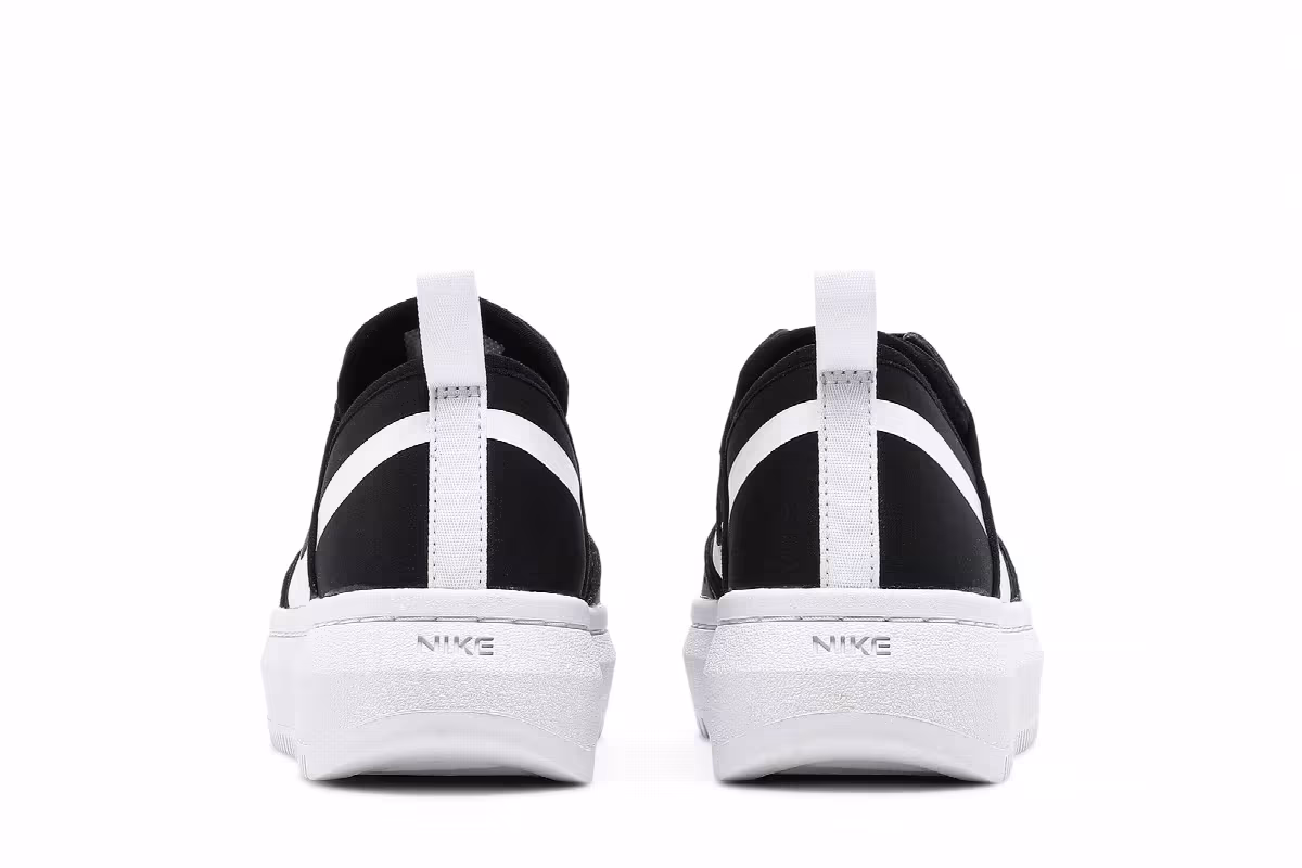Nike Women's Court Vision Alta TXT Black White, view 7