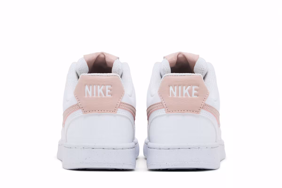 Nike Women's Court Vision Low Next Nature White Pink Oxford, view 7