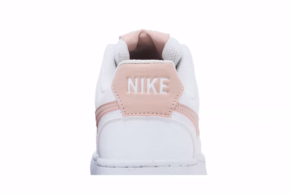 Nike Women's Court Vision Low Next Nature White Pink Oxford, view 8