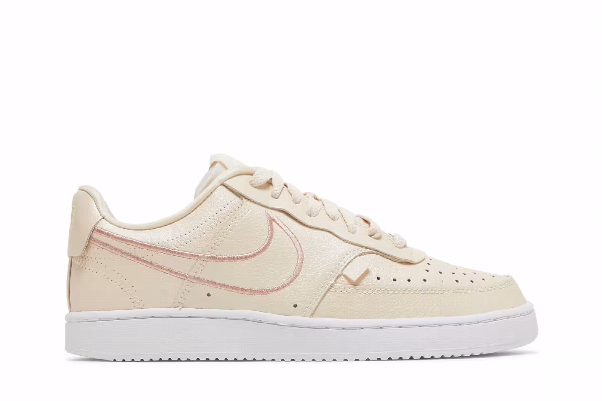 Nike Women's Court Vision Low Premium Pearl White, view 2