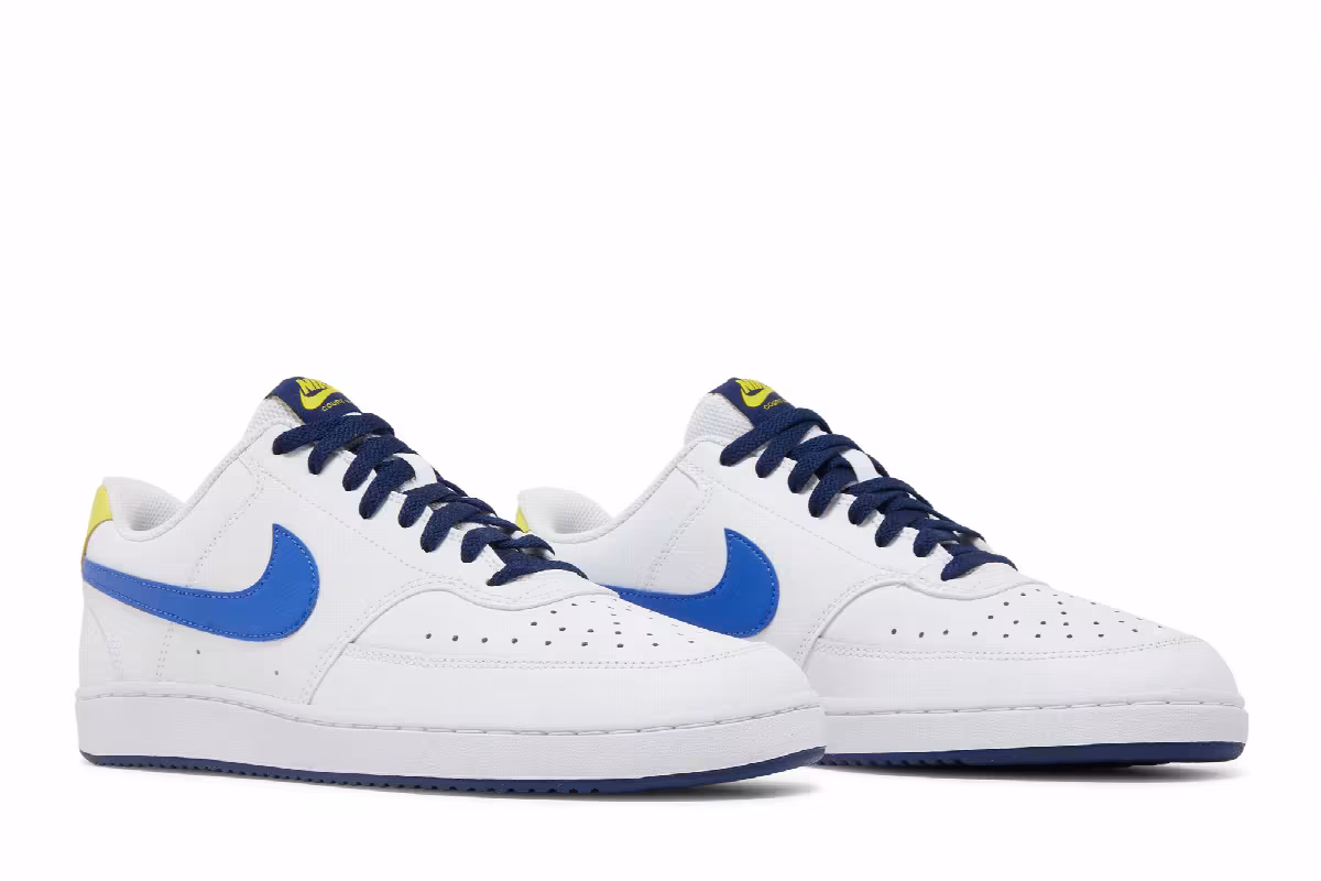 Nike Court Vision Low White Blue Void, view 9